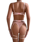 Blush Rose Gold Chain Lace | Pink