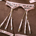 Blush Rose Gold Chain Lace | Pink