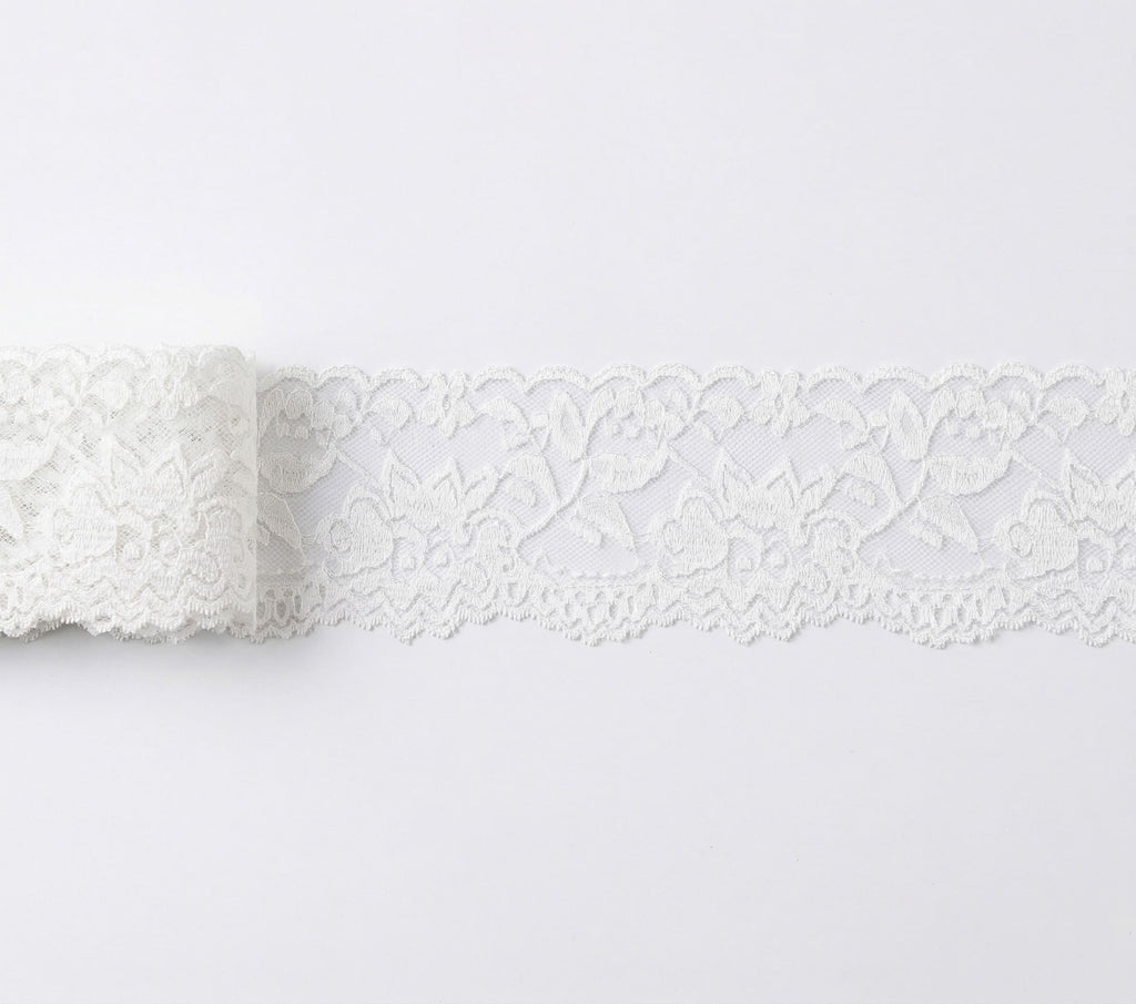 Floral Lace Eye Mask | White