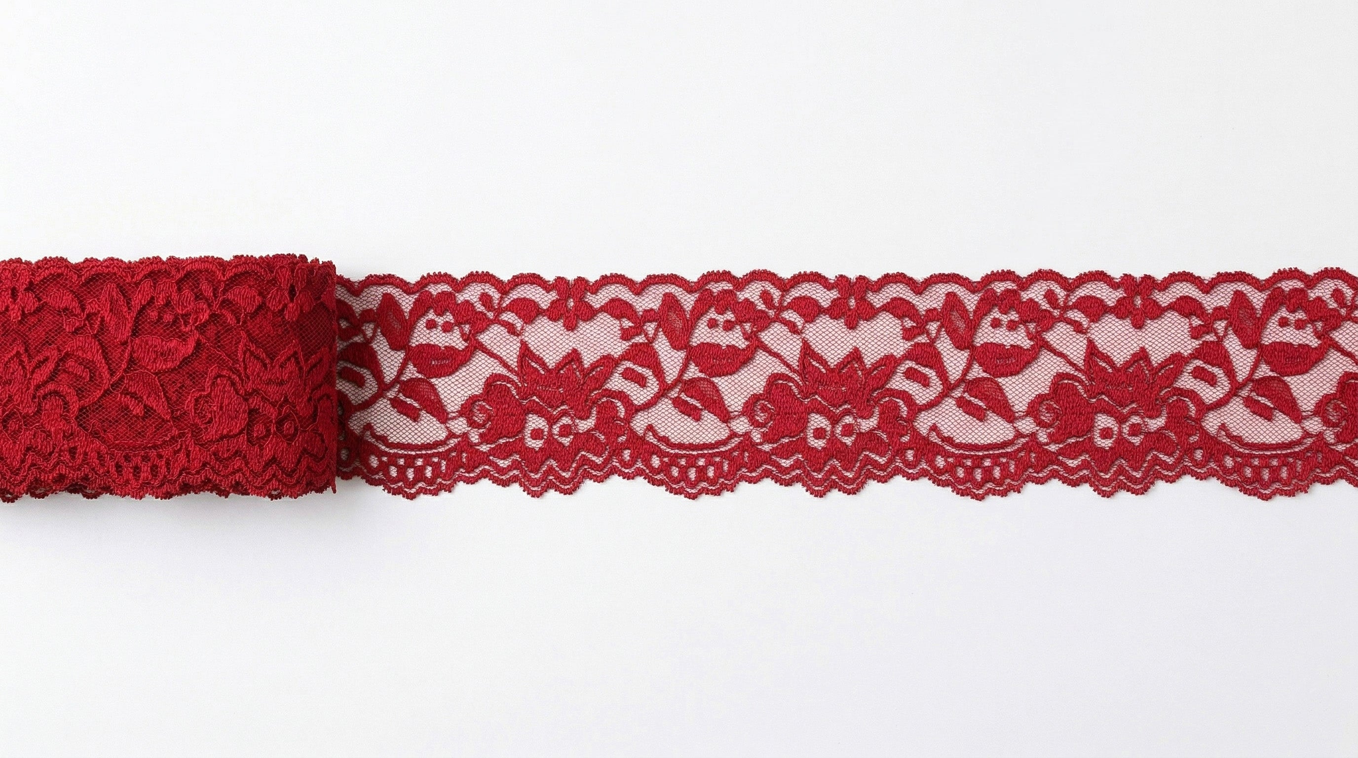 Floral Lace Eye Mask | Red