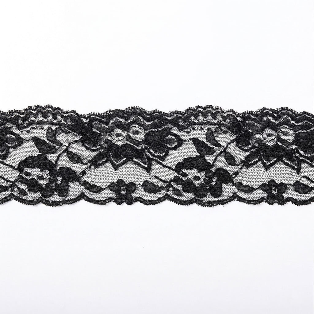 Floral Lace Eye Mask | Black