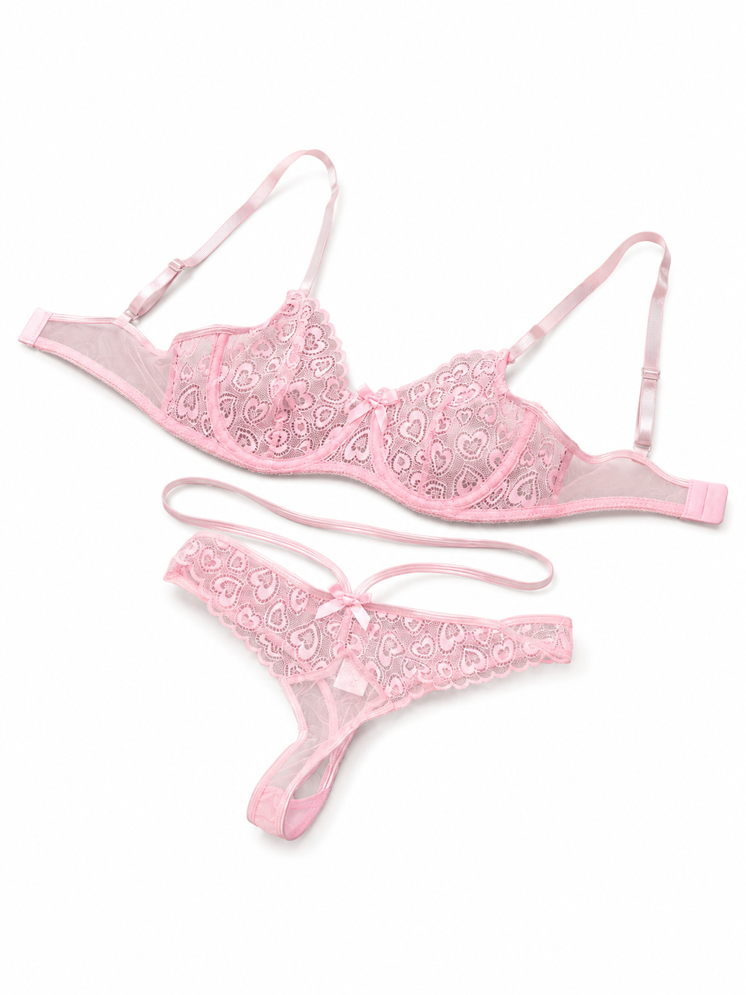 Luxe Lace & Silky Sheer Cover-Up | Pink