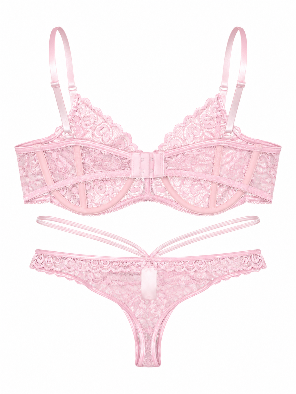 Luxe Lace & Silky Sheer Cover-Up | Pink