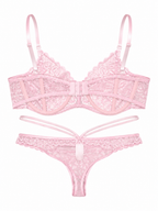 Luxe Lace & Silky Sheer Cover-Up | Pink