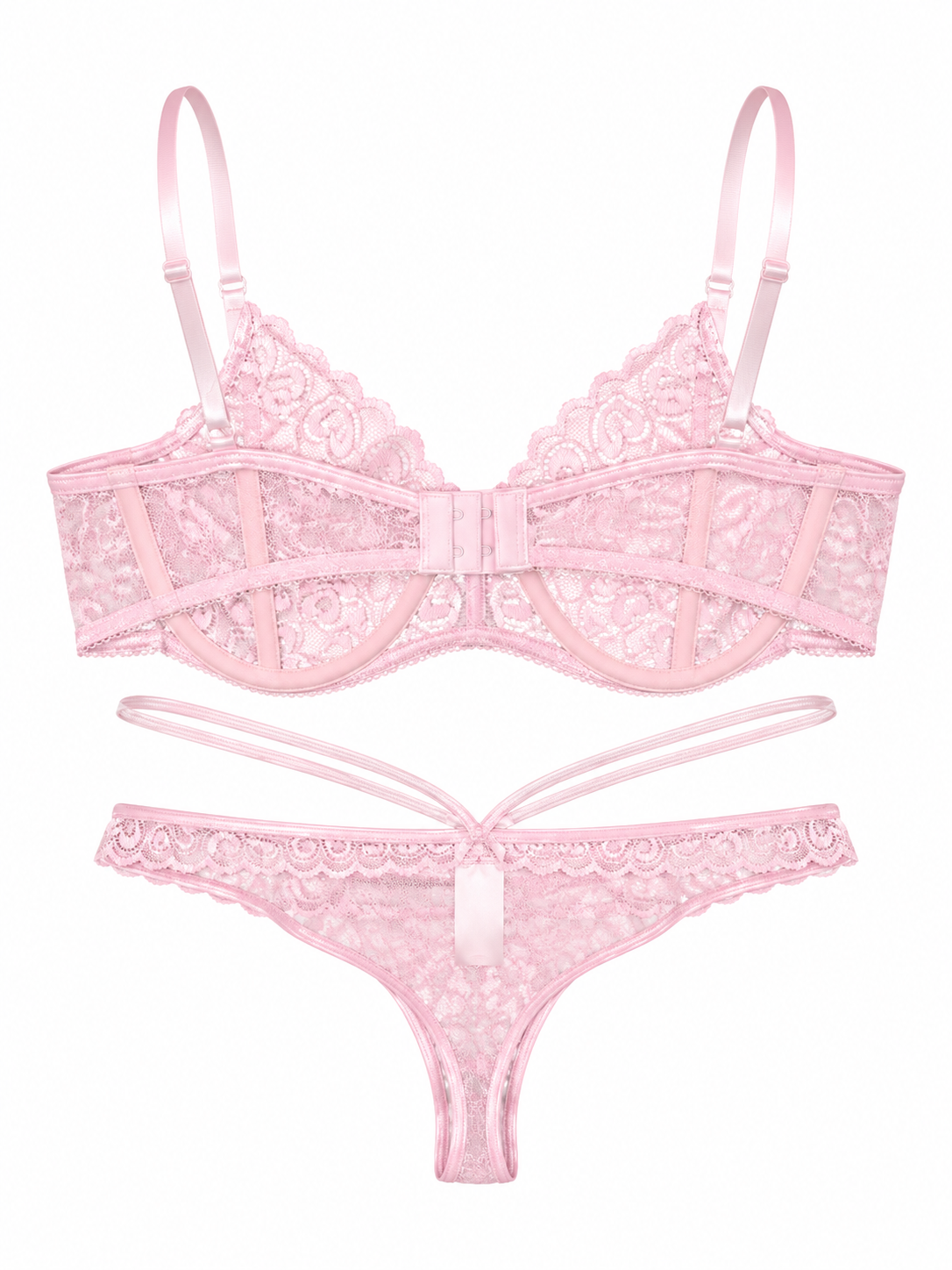 Luxe Lace & Silky Sheer Cover-Up | Pink