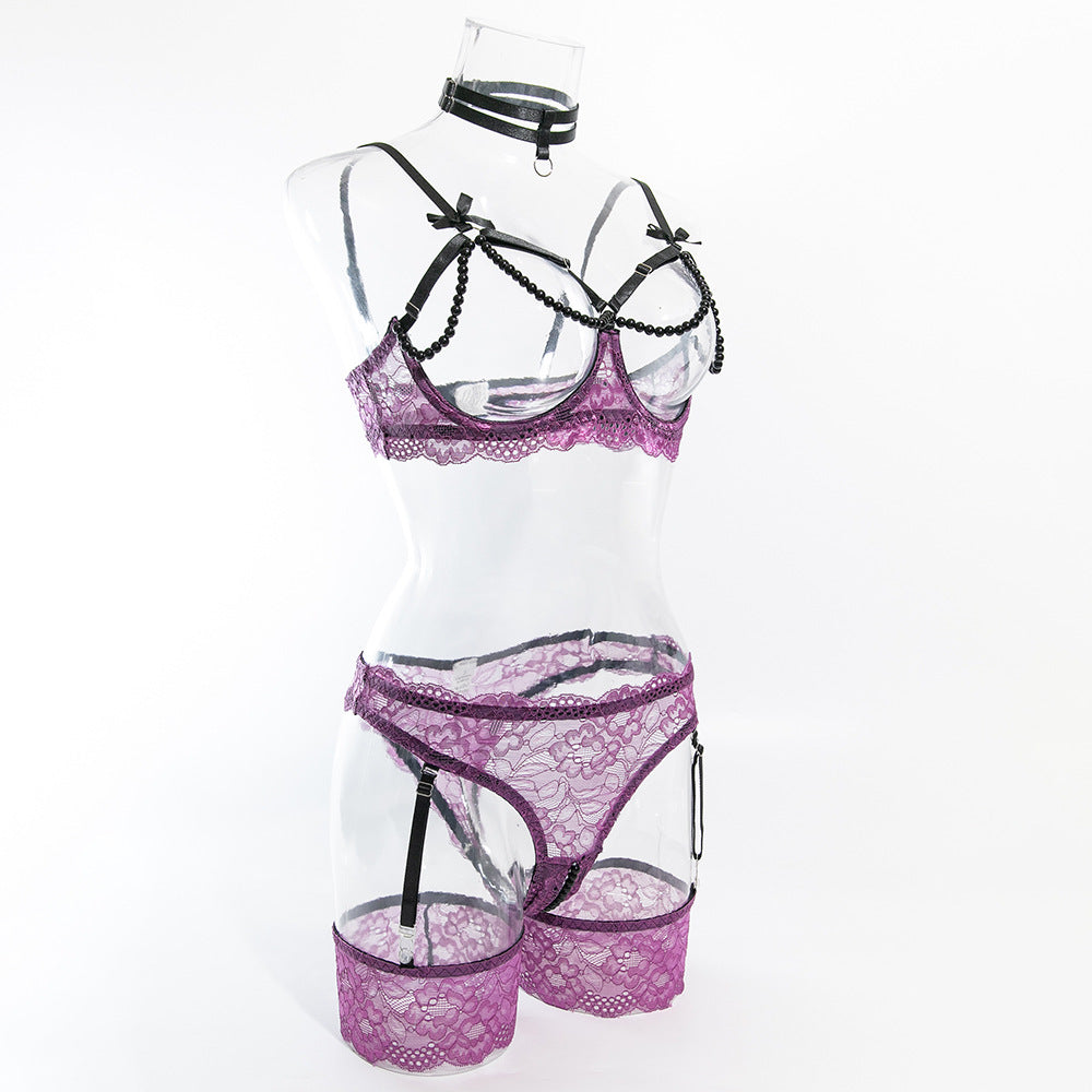 Midnight Desire Strappy Lace | Purple