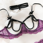 Midnight Desire Strappy Lace | Purple
