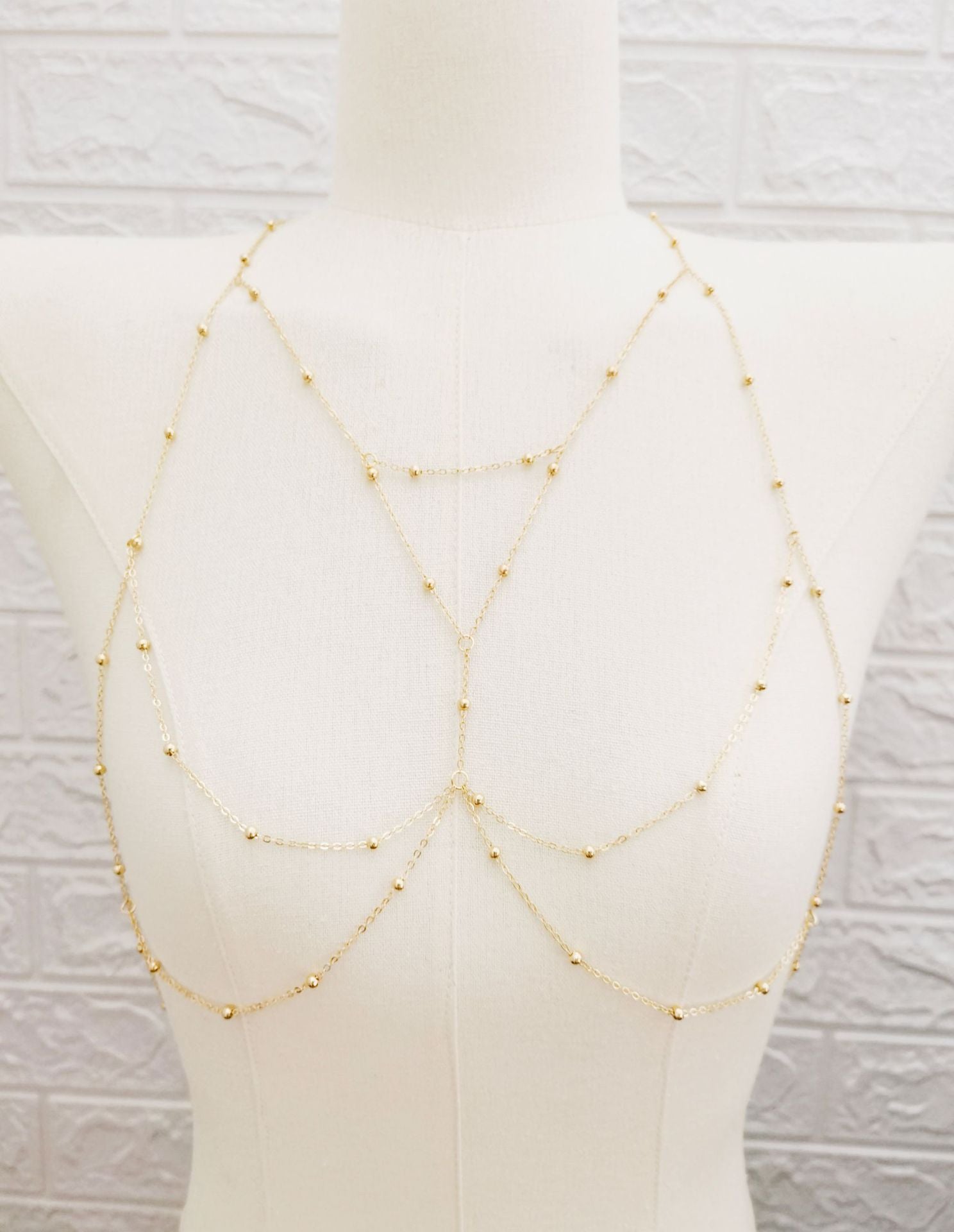 Elegant Layered Chest Chain | Gold / Silver