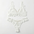 Pearl Bow Romance Set | White