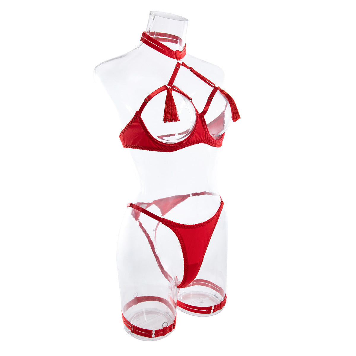 Seductive Tassel Harness | Red