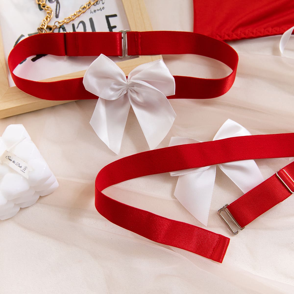 Sweet Desire Maid Set | Red & White