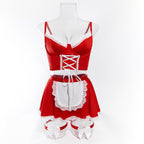 Sweet Desire Maid Set | Red & White