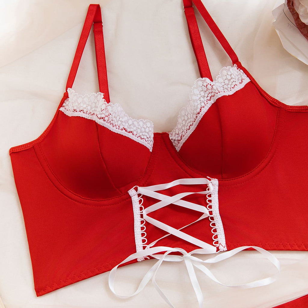 Sweet Desire Maid Set | Red & White