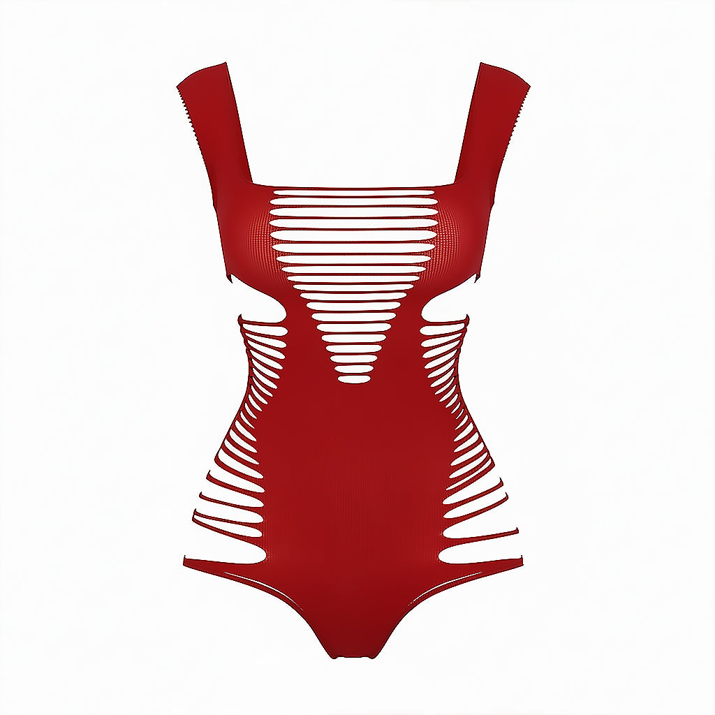 Fierce Cut-Out One-Piece | Red