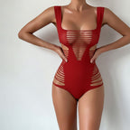 Fierce Cut-Out One-Piece | Red