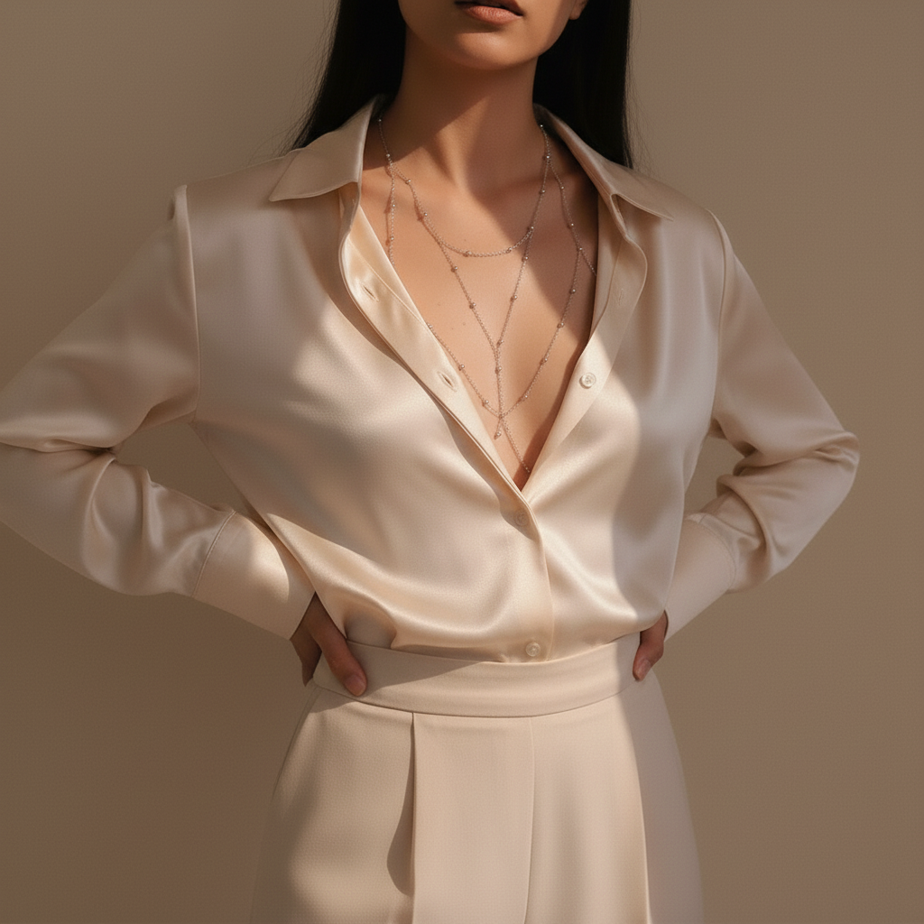 Elegant Layered Chest Chain | Gold / Silver